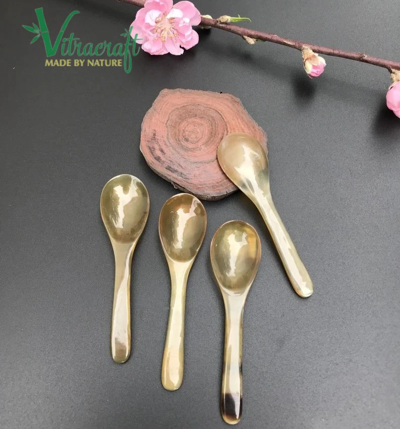Vietnamese Craft Spoon. Premium Horn Spoon. Handmade Spoon. Buffalo Horn Spoon, Spice Spoon, Ice Cream Spoon. meaningful gift Unique gift