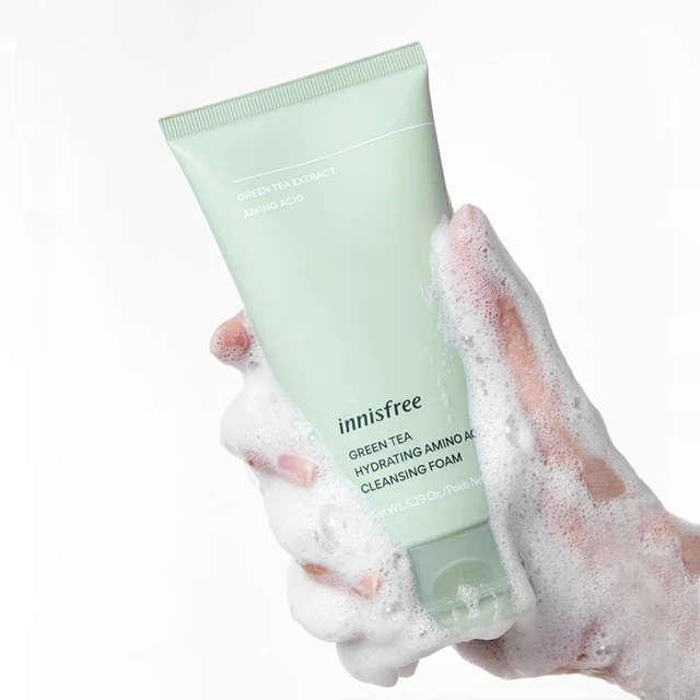 face cleanser innisfree Green Tea Foam Cleanser korean cosmetics face wash facial foam cleanser