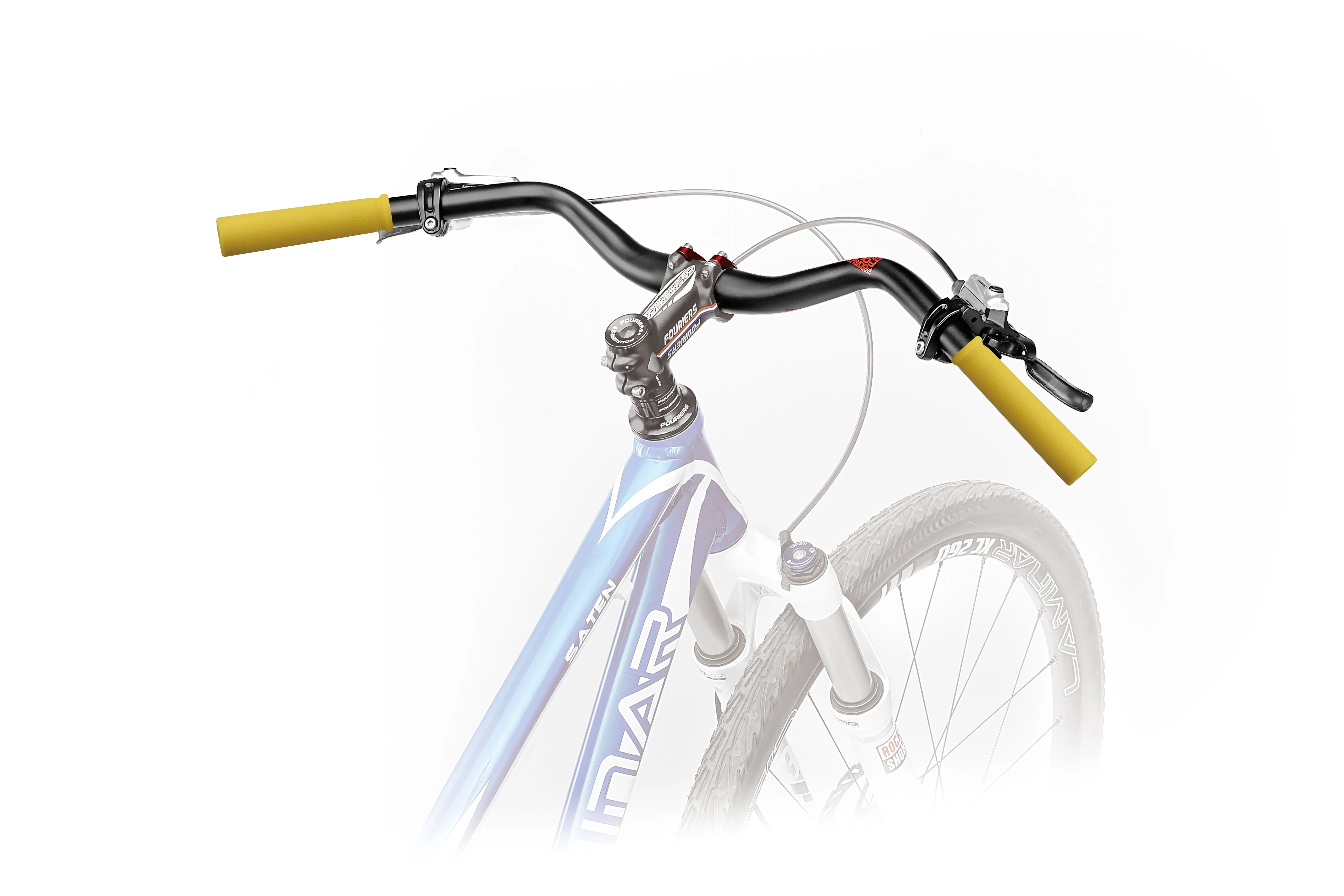 Lightweight aluminum alloy handlebars Comfortable mountain bike handlebars Travel bicycle handlebars Recreational bicycle handle