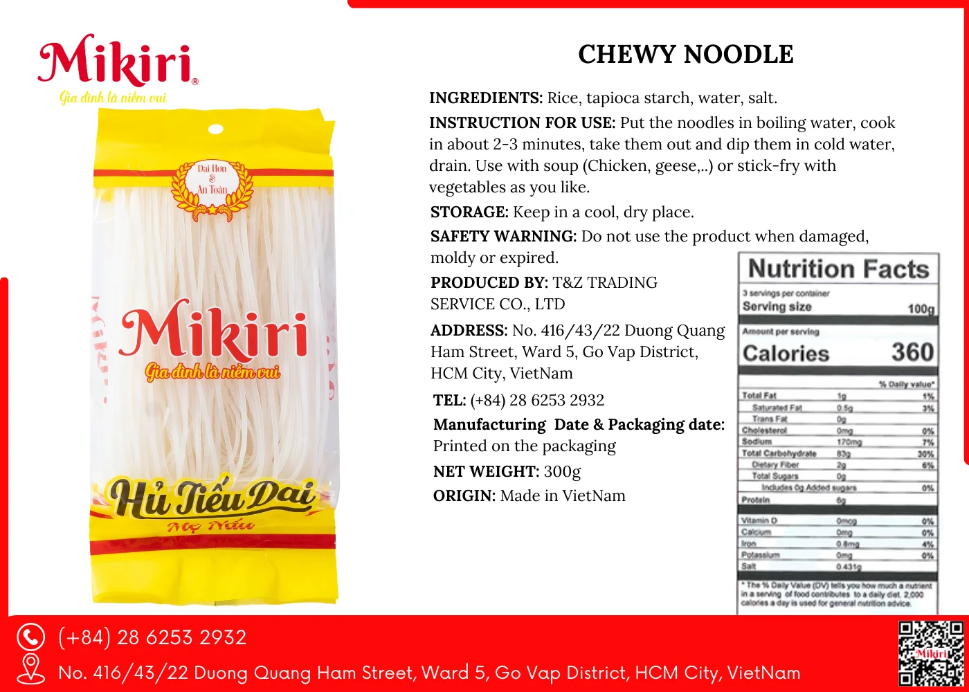 Pasta/ Noodles Bucatino Pipe Noodles Ingredient Natural rice flour 80% Taste Delicious Smooth Date One Years Dried food