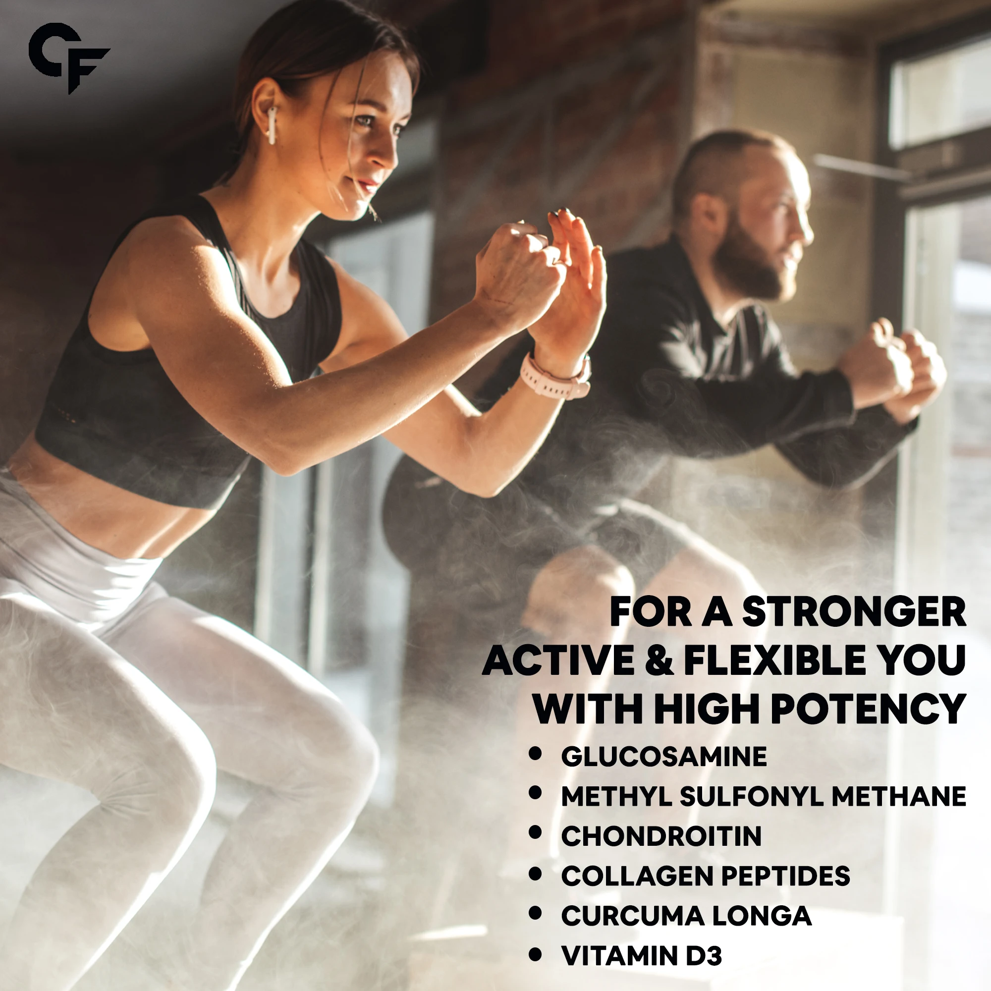 Glucosamine 2100mg Methyl Sulfonyl Methane 1050mg & Chondroitin 300mg Tablets for Joint Support Supplement with Collagen & VitD3