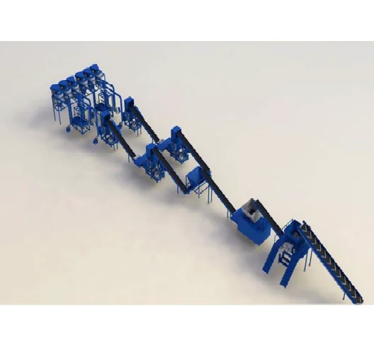 TIRE GRANULE PROCESSING LINE