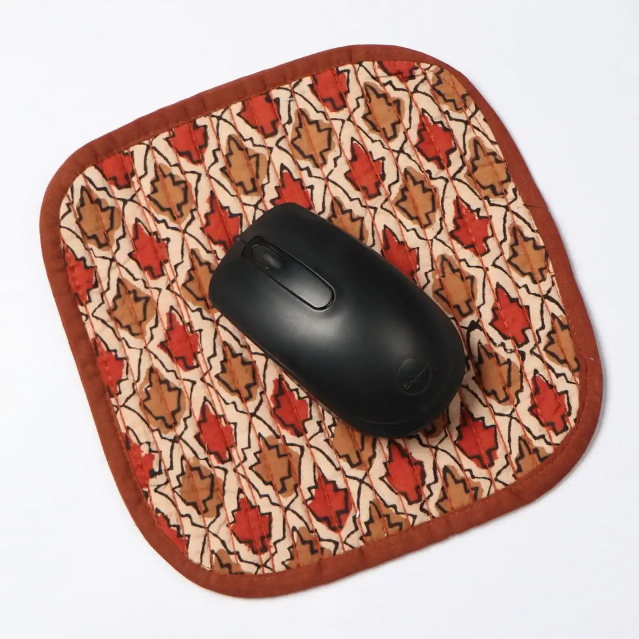 Wholesale Manufacture Exporter Floral Cotton Hand Block Printed  Computer Gaming  Mouse Pad