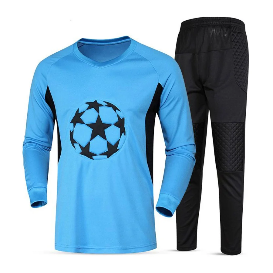 Оптовая продажа, спортивная одежда, футбольные штаны с длинным рукавом, комплект из дышащей одежды для вратаря из Пакистана