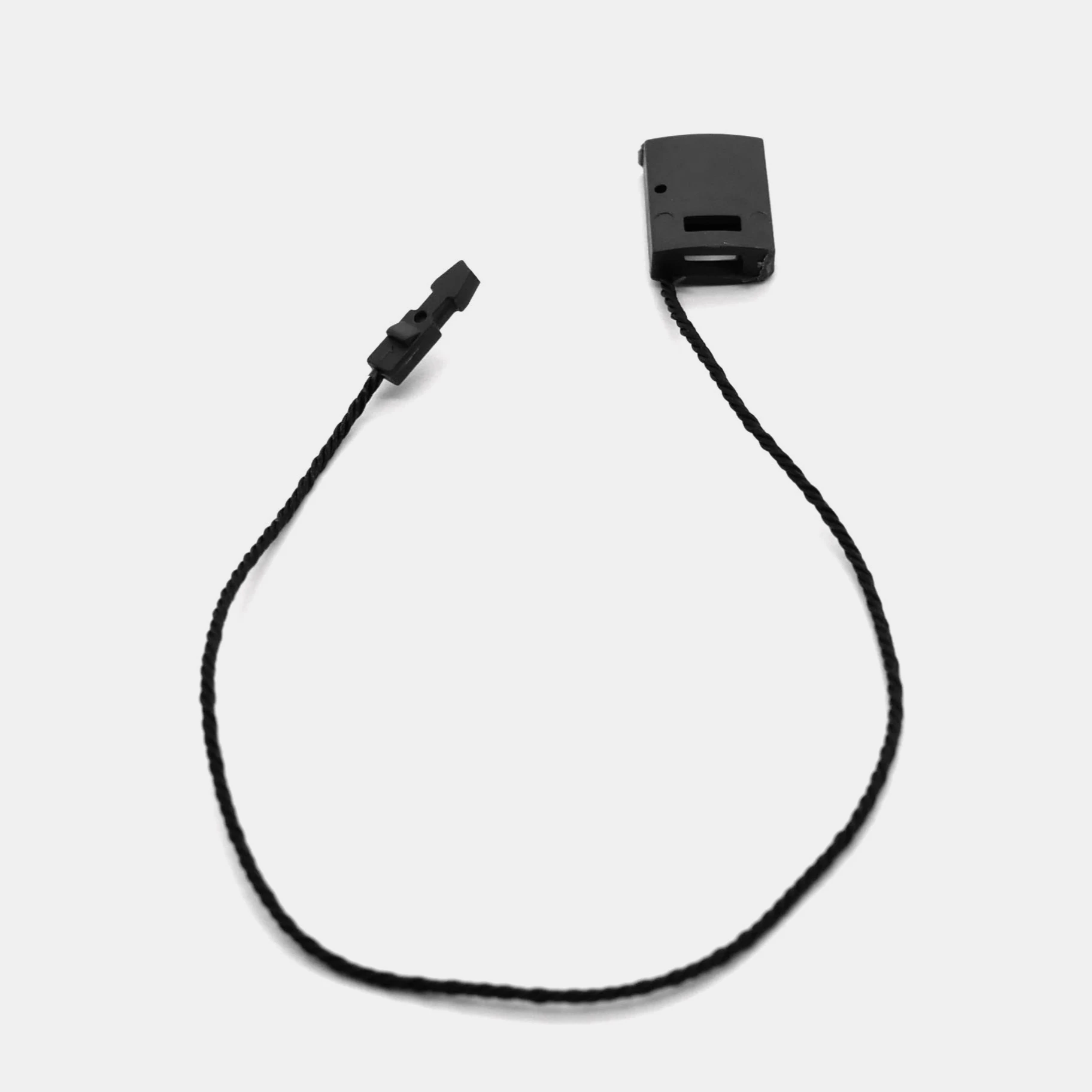 Highest Quality Italian Black Plastic Hang tag String Security seal tag cm 17 for clothing