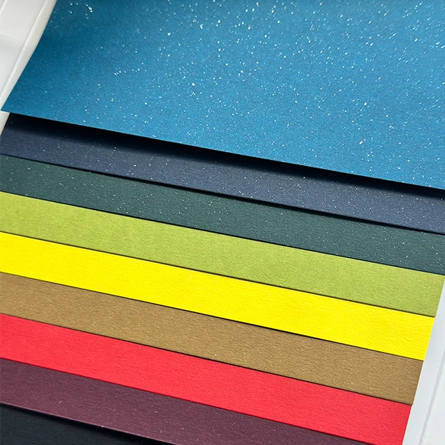 Custom Metallic Pearl Paper Wrapping Cardboard Sheet A3 A4 Double Side 120g Pearlescent Coated Shimmer Paper