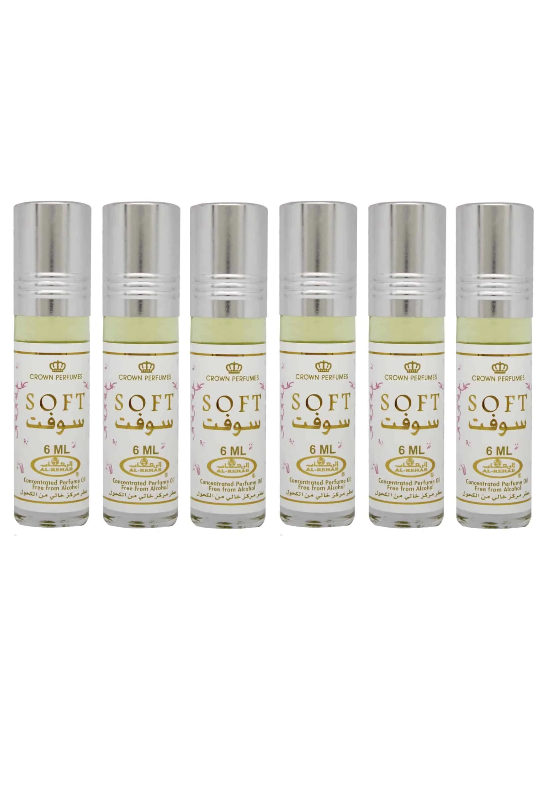 Oil Perfume SOFT fragrance by AL REHAB 6 ML 100% Oil Unisex Dubai Arabic perfumes Alcohol-free
