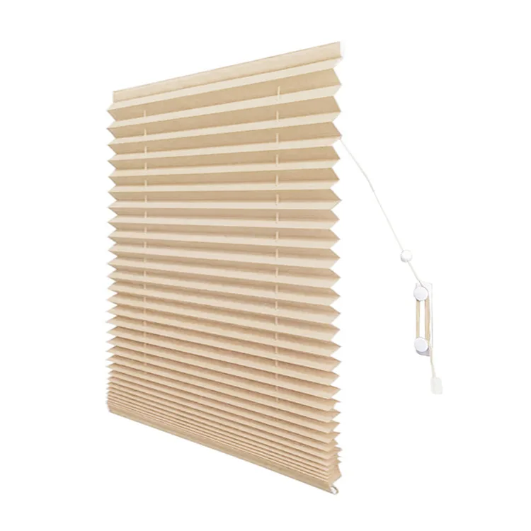 Temporary Paper pleated blinds  wholesale easy pleated paper fabric roller blinds