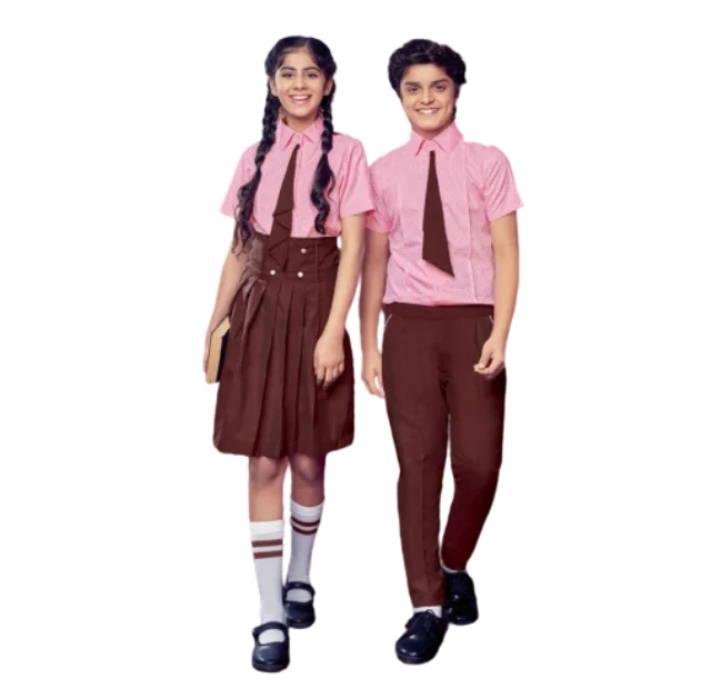 College Style Student Class Uniform Boys and Girls High School Uniform Set for Custom Made