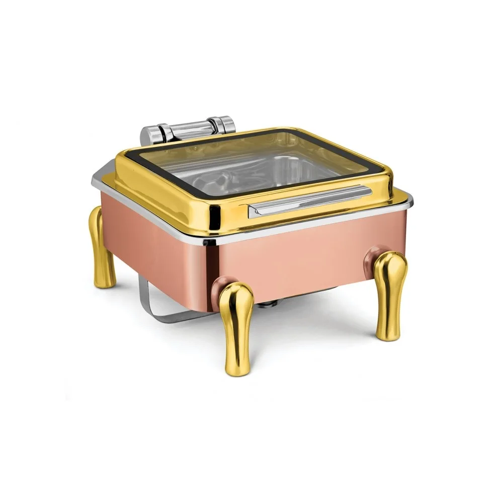 Wholesale Good Quality Economic Catering Restaurant Stainless Steel Rectangular Food Warmer Chaffing Dish Buffet Set for Sale