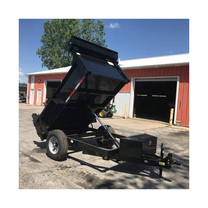 Agricultural Heavy Duty Aluminium Alloy Commercial Flat Plate Dump Farm Truck Car Tractor tandem axle box Trailer