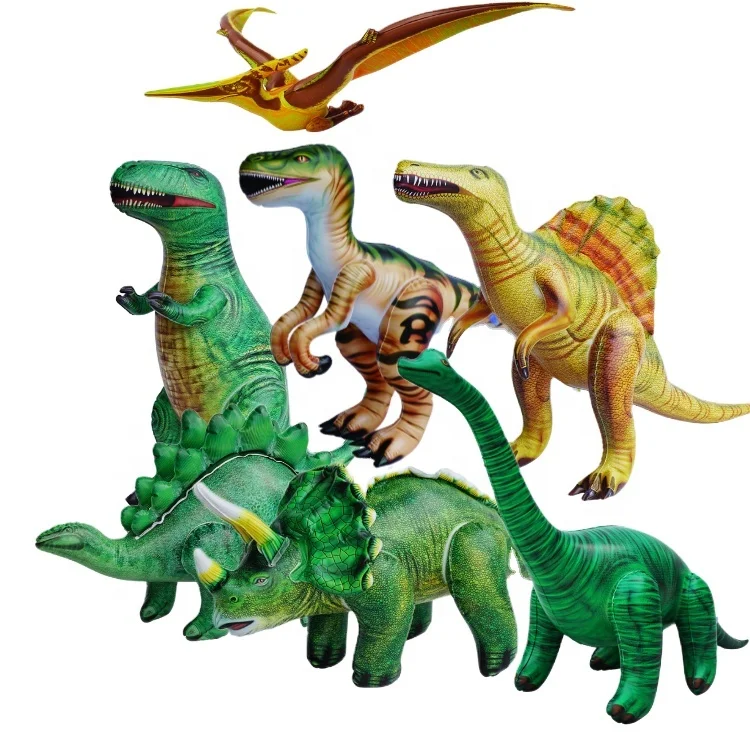 7 pack Inflatable realistic Mini dinosaur sets inflatable toy for party inflatable animal toy