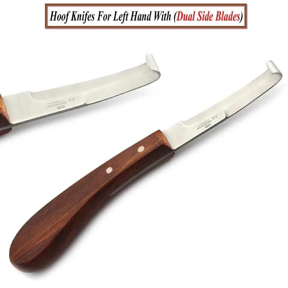 Brand New High Quality Premium Horse Farrier Hoof Trimming Knives 21cm Double Sided Farrier Sheep Cow Instruments