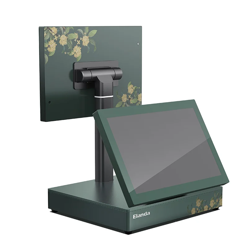 Cash Register Dual Screen 12.1 Inch Capacitive Touch Panel With 80mm Printer POS Systems