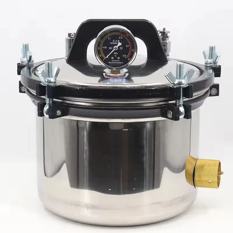 High Pressure 8I 10L Autoclave Vertical Steam Sterilizer Laboratory High Temperature Veterinary Instrument Sterilizer