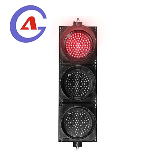 300mm 3 sections red flashing led traffic signal blinking light