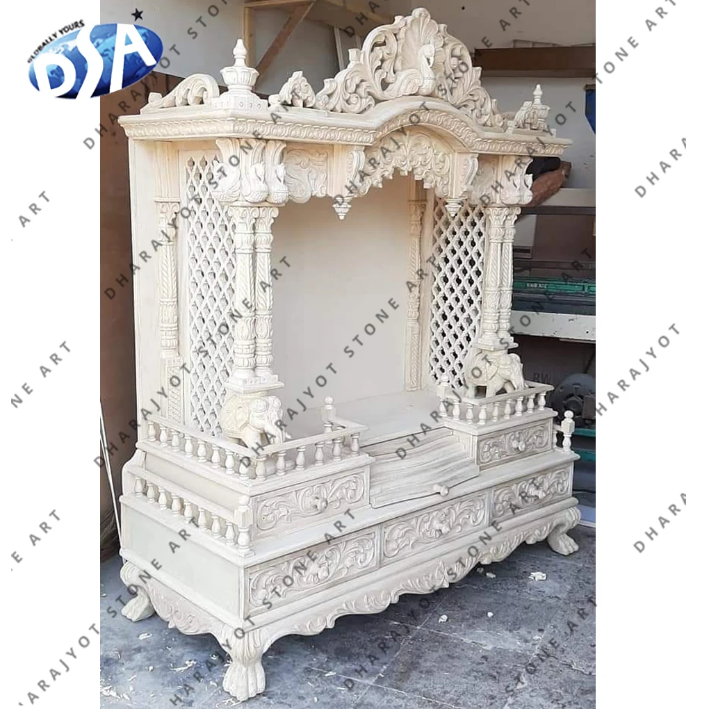 Оптовая продажа, ручная резная мраморная дужка для дома, индийские мраморные дужки для домашнего камня