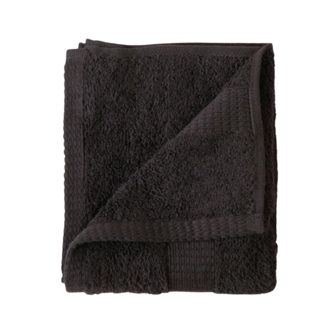 Hot Selling Black Dash Striped Hand Towel Custom Solid Color Factory Manufacturing Soft Face Towel with Logo Design Cheap Price