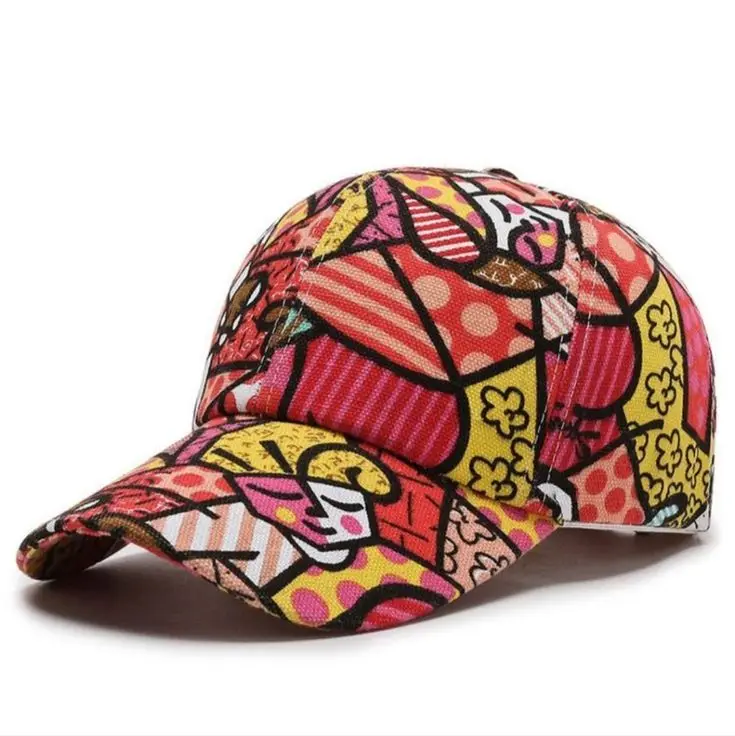 Classic European and American Style Sporty Baseball Caps Affixed Cloth Embroidery Snapbacks Hats Unisex Custom Printed Cap