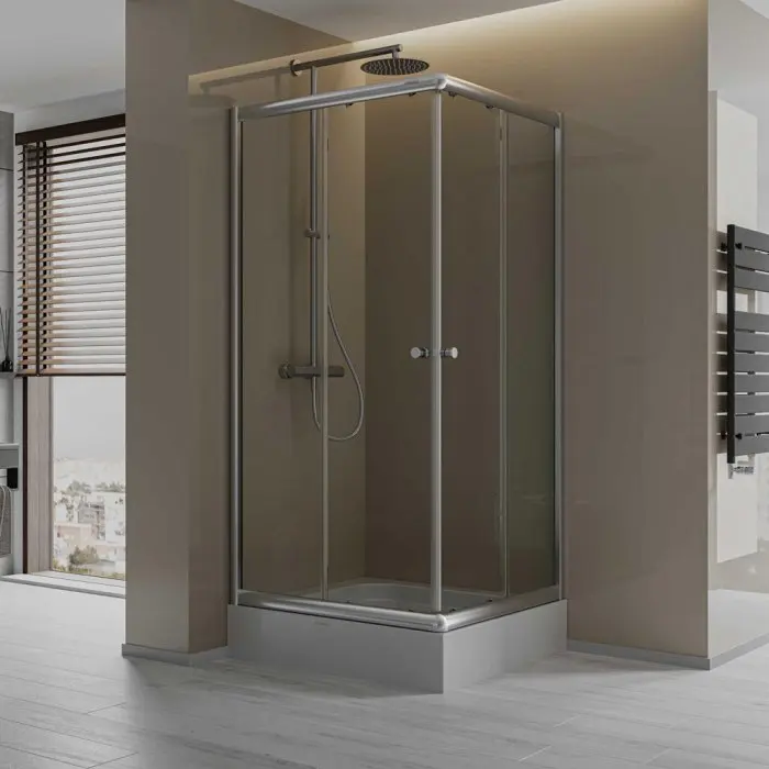 Душевая душевая кабина, угловой вход, 6 мм, производство Oem и Odm может использоваться в домах, квартирах, виллах и отелях.