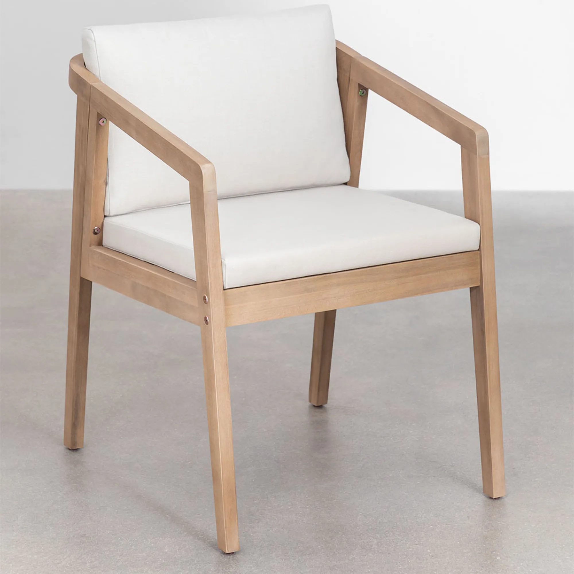 Outdoor rectangular table and arm chair furniture luxury rattan patio set  - Holcers