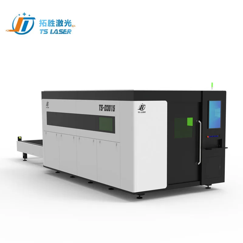 6025 лазерный резак Tuosheng 20000 Вт с полным охватом защитным 3015 волоконно-лазерная резка для резки листового металла