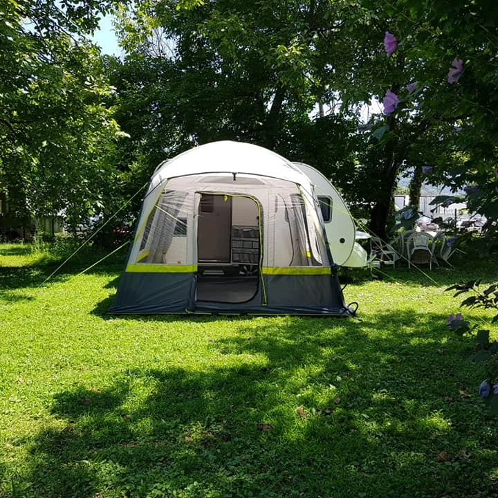 AIRTECH SIDE AWNING TENT PUT ON CARETTA OFFROAD TEARDROP TRAILER