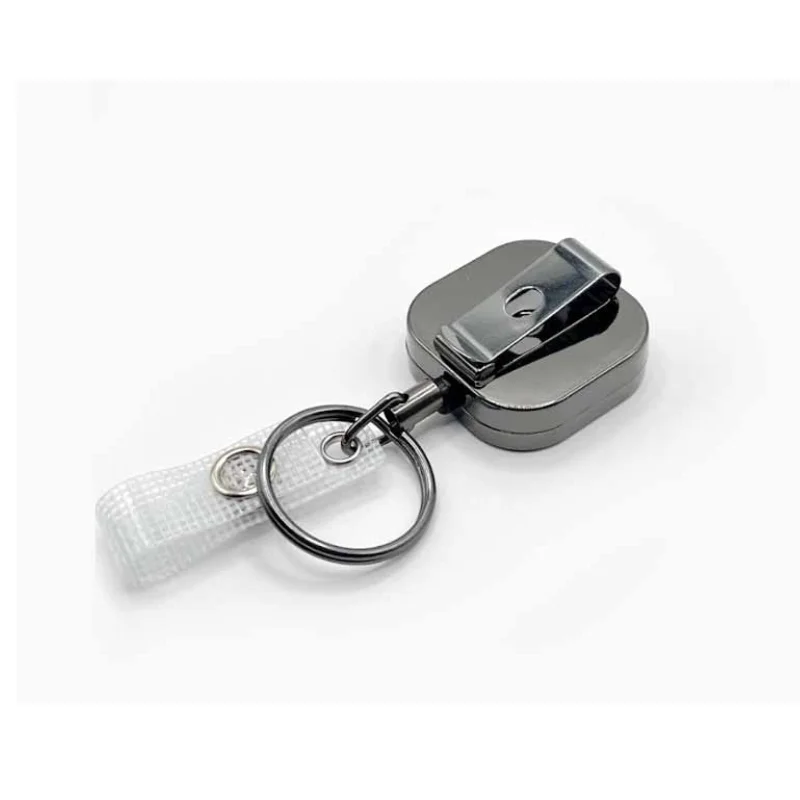 32MM Zinc Alloy Gun Ash  Retractable badge reels