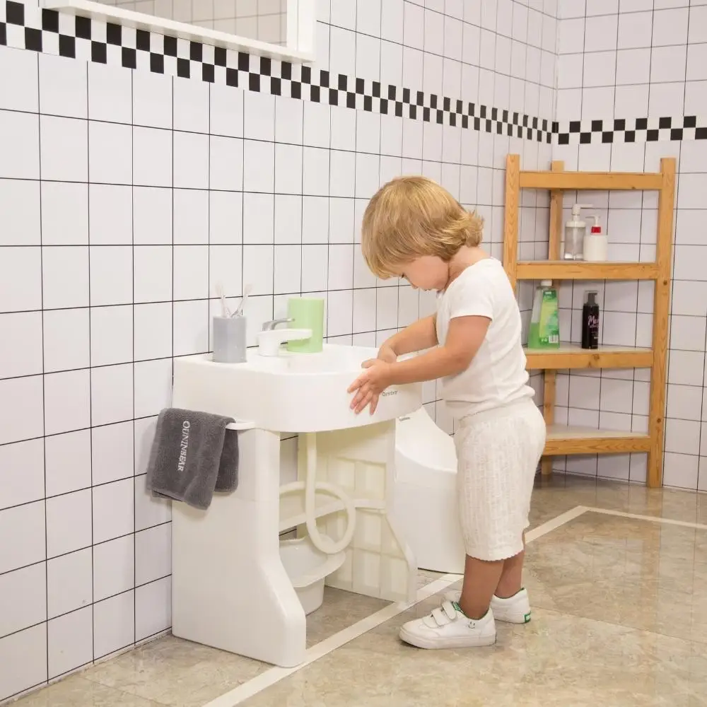 CPC Basin Sanitary Ware Sink Free Standing Pedestal Children Size Wash Basin High-Quality Colored Plastic Shampoo Sinks For Kid