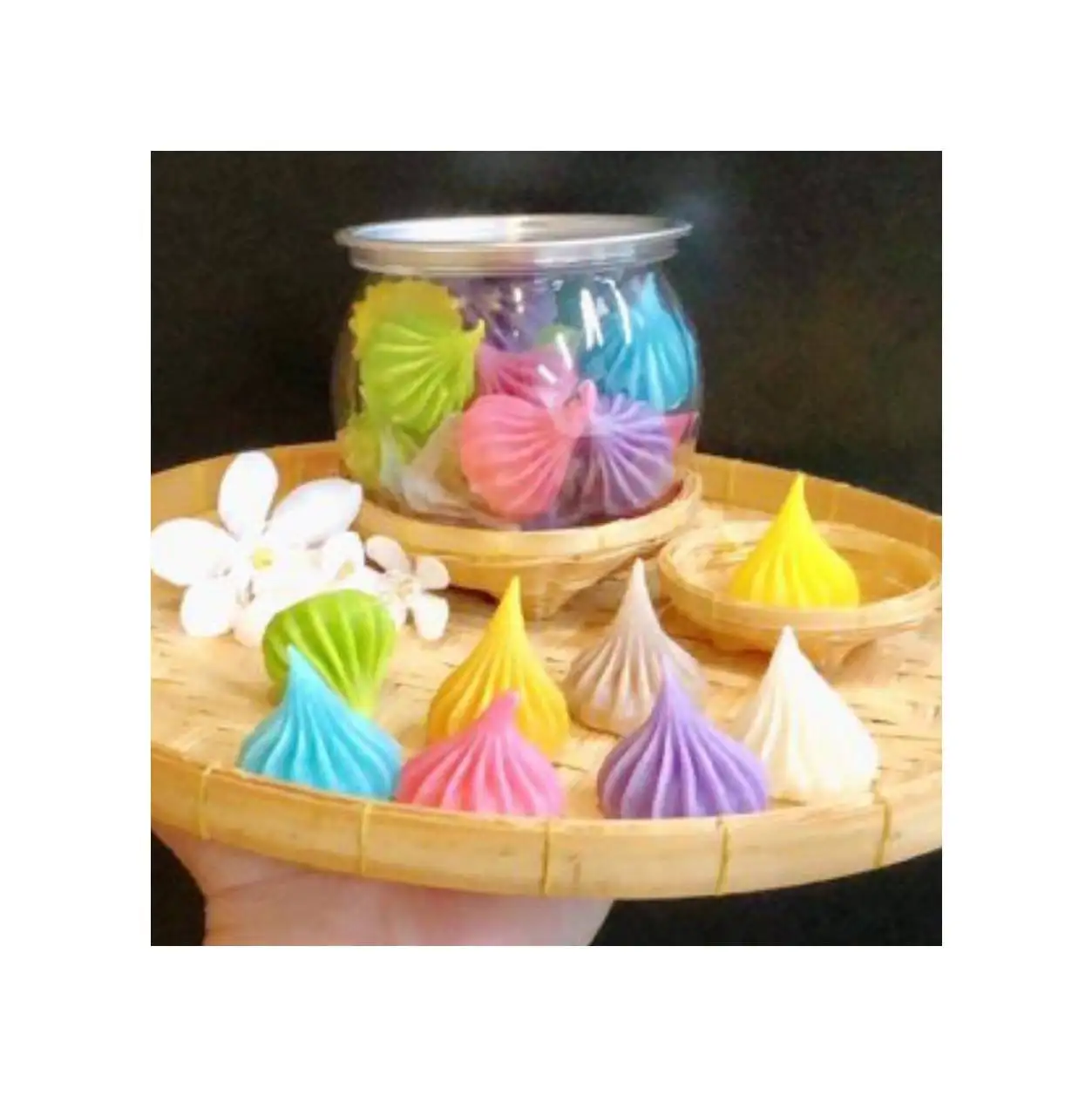 Тайская закуска, красочный жевательный сладкий десерт с ароматом, 120 г/коробка