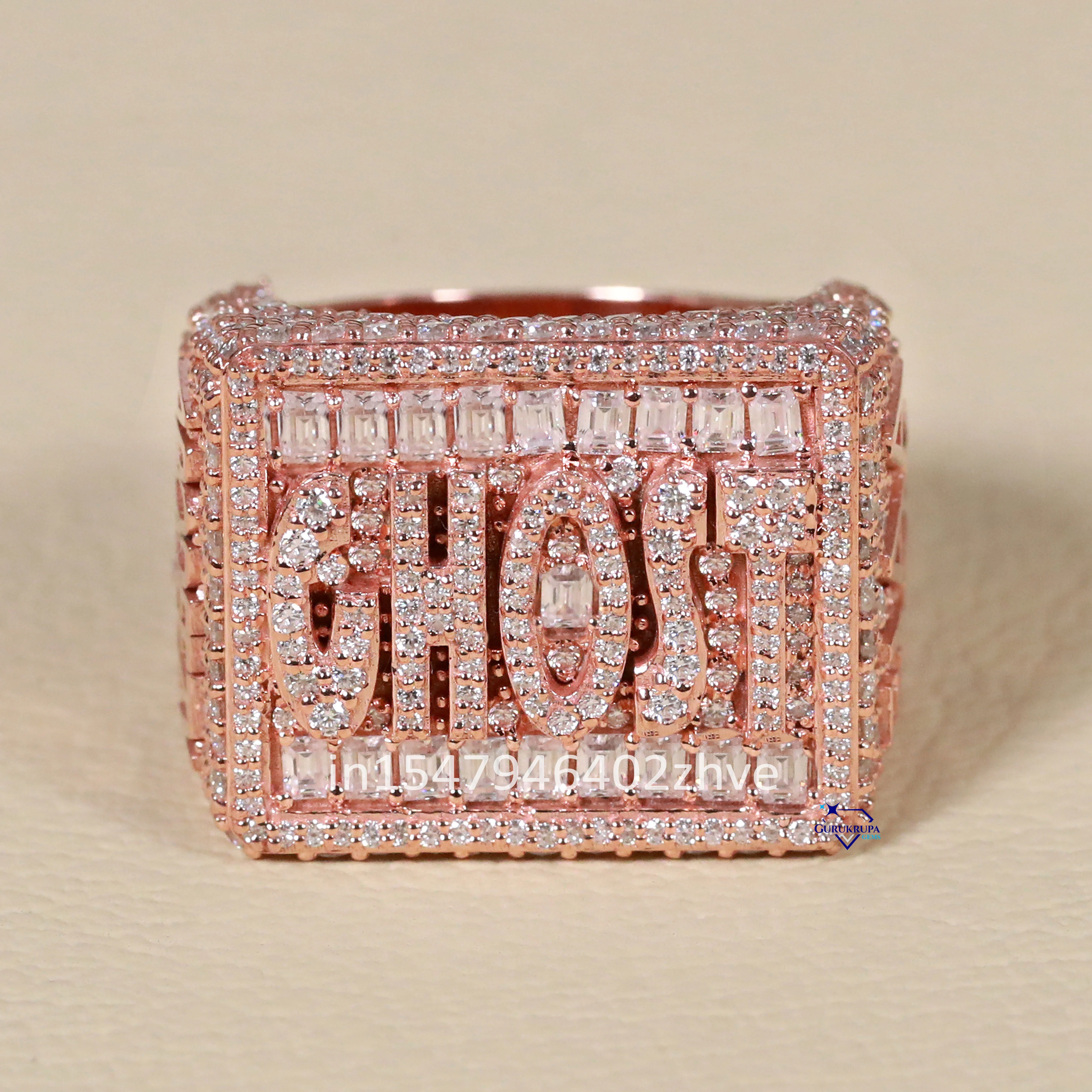 Discover the trending 14 kt rose gold moissanite diamond ring for men boasting VVS clarity the epitome of elegance and style