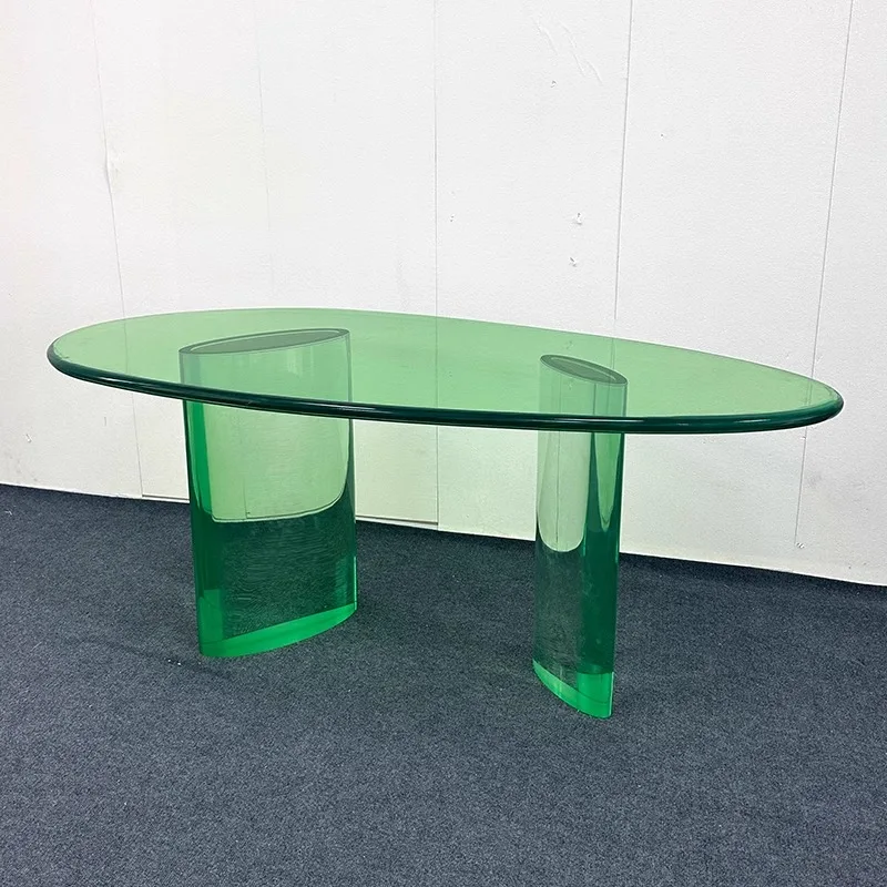 High-End Designer Acrylic Light Luxury Modern Study Home Writing Office Desk Computer Table Executive Company Office Furniture