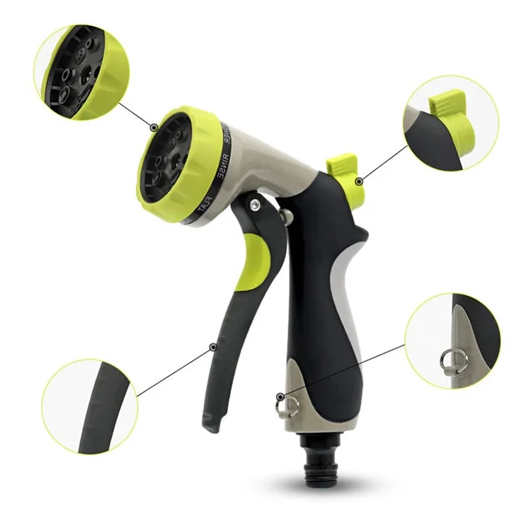 Factory Upgraded High Pressure Garden Gun Hose Nozzle Sprayer for Garden Hose
