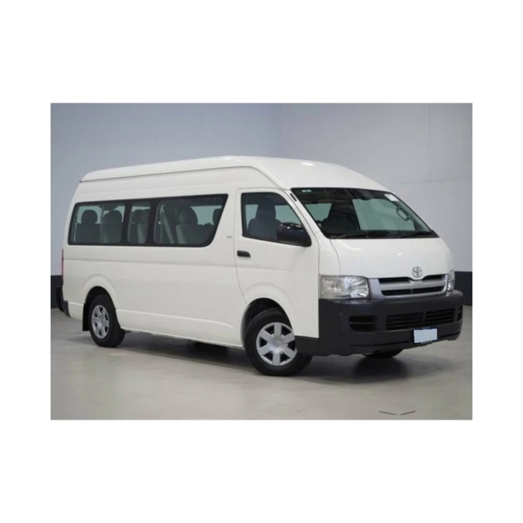 Дешевый Подержанный автобус Toyota Hiace с высокой крышей мини-изготовитель ручной коробки передач кожаные сиденья круиз-контроль Темный интерьер Лучшая цена