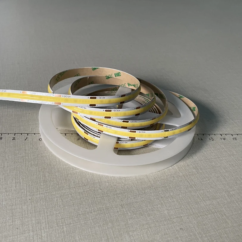 Высококачественная Светодиодная лента 3000K 4000K 6500K 12V 24V Гибкая светодиодная Cob