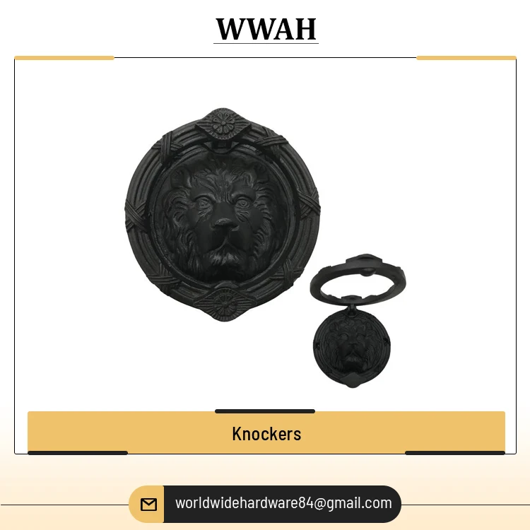 Exporting Customized Top Quality Door Accessories Solid Pattern New Design Metal Knockers for Bulk Buyers