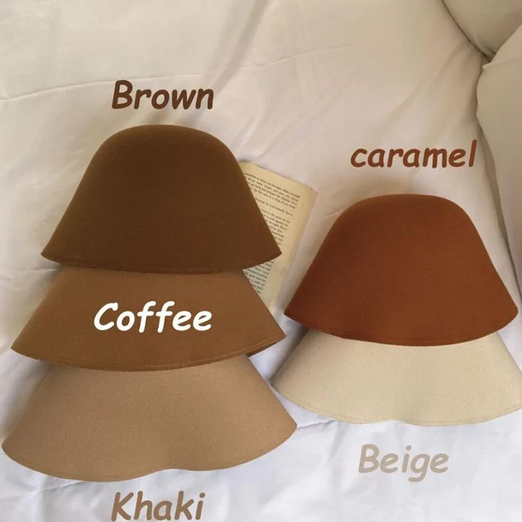 Wholesale Designer Custom Bucket Hats Hot Sell Fashion Pot Hat Sweet Lovely Retro Bucket Hat