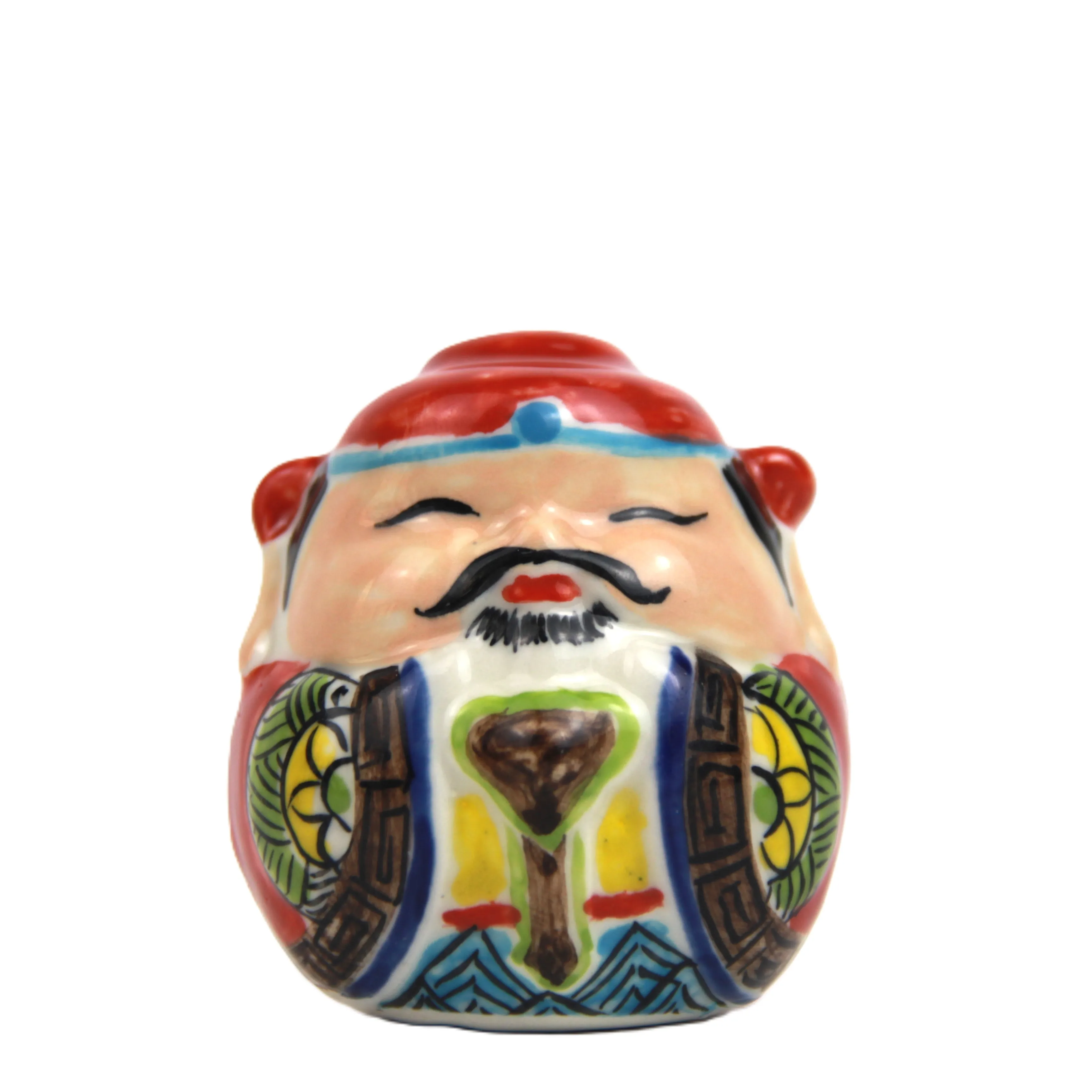 Unique Handpainted Longevity God Ceramic Indochine Style Pottery for Home Decoration Ceramic Crafts Accessories and Gift Items