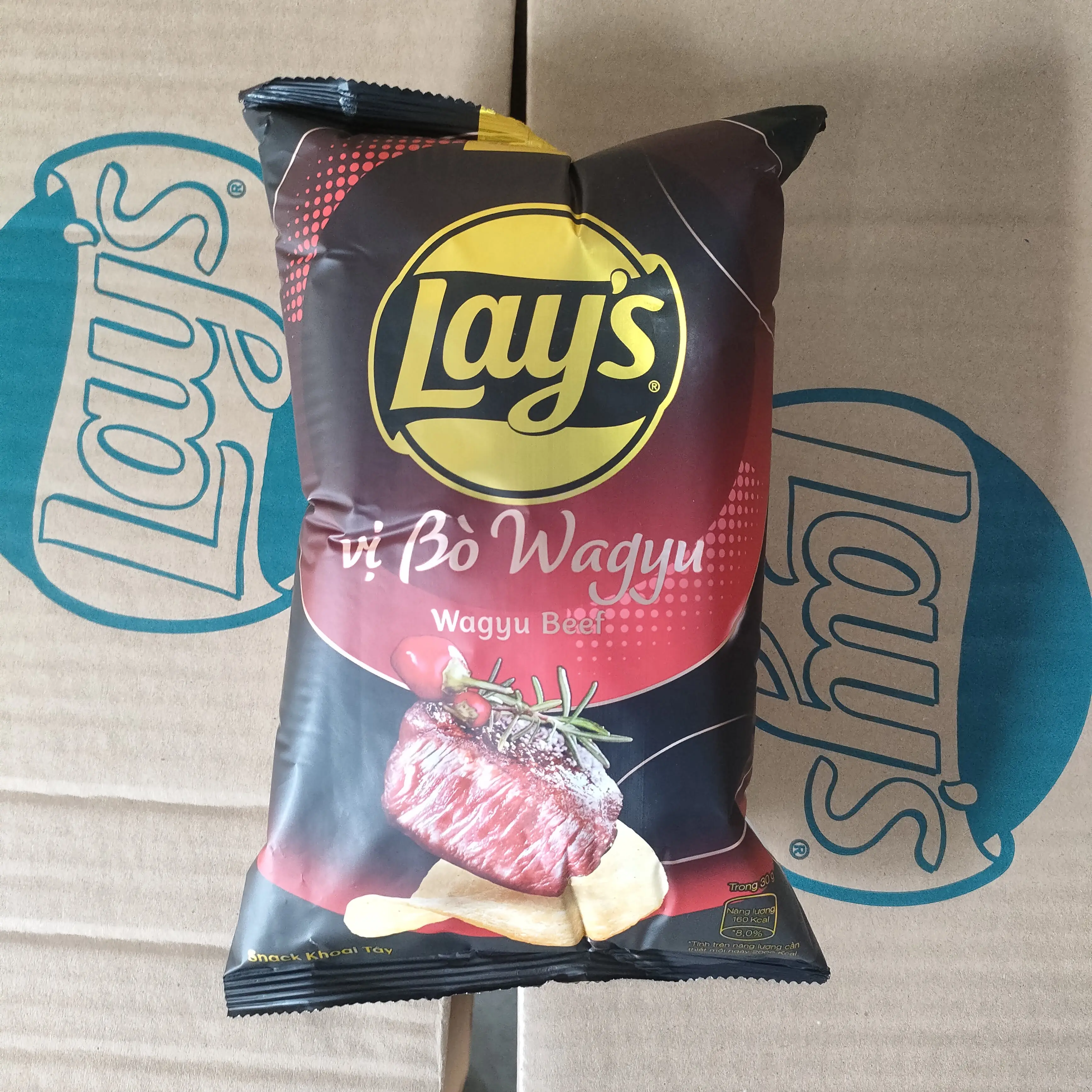 Оптовая продажа картофельных чипсов Wagyu, говядина 78 г x 40 пакетов/оптовая продажа закусок вьетнамский экспортер