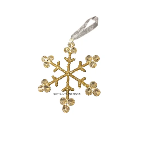 Artisan-Crafted Handmade Christmas Beaded Ornament and Hanging Decor - Unique Festive Accents for Personalized Holiday Ambiance