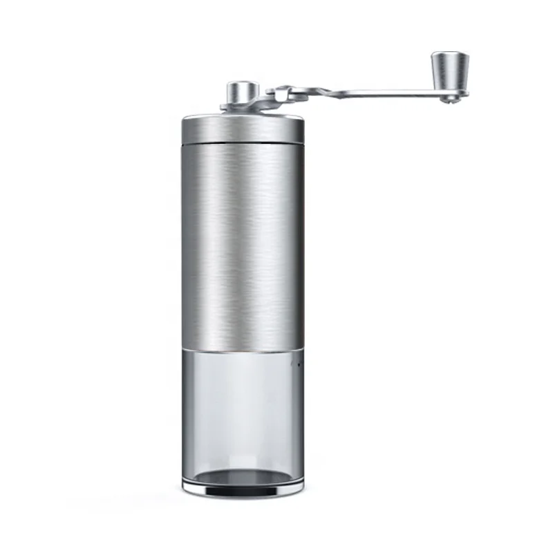 New mini adjustable stainless steel manual coffee grinder for household and commercial