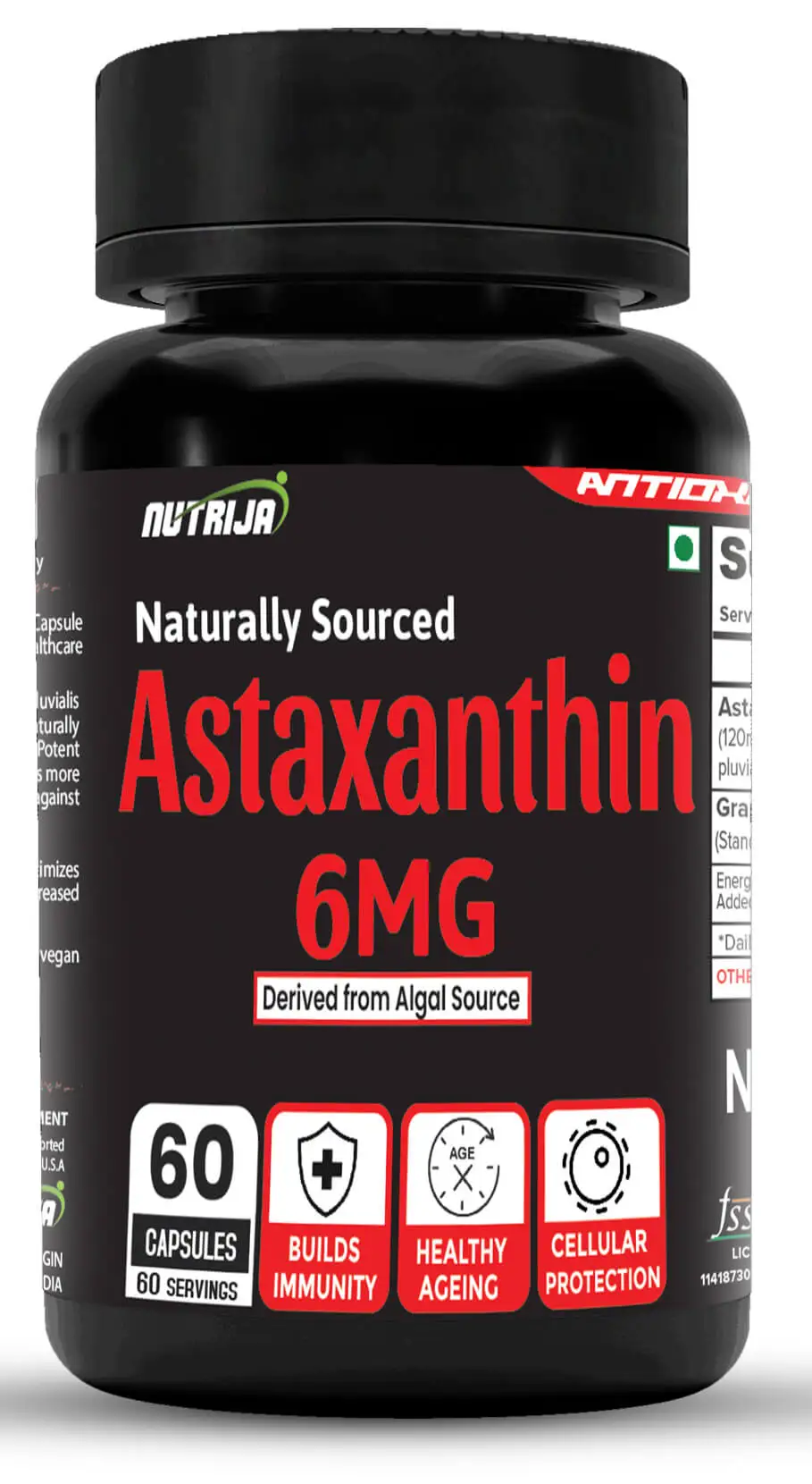 Astaxanthin 6mg - 60 Capsules