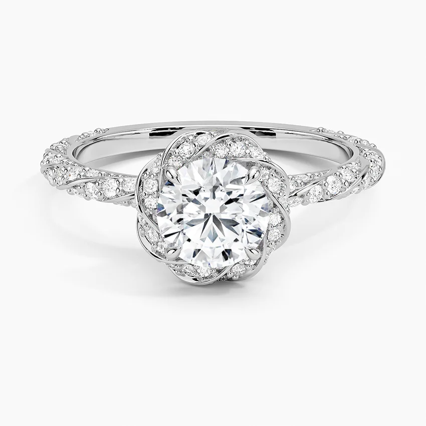 Super Offers Captivating Nova Halo 3.0 CT Halo Ring 14KT and 18KT Gold Plated Diamond Engagement Ring For Sale