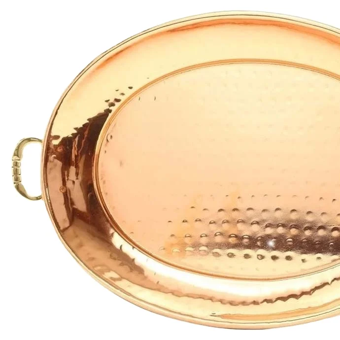 Медные подносы для кухни