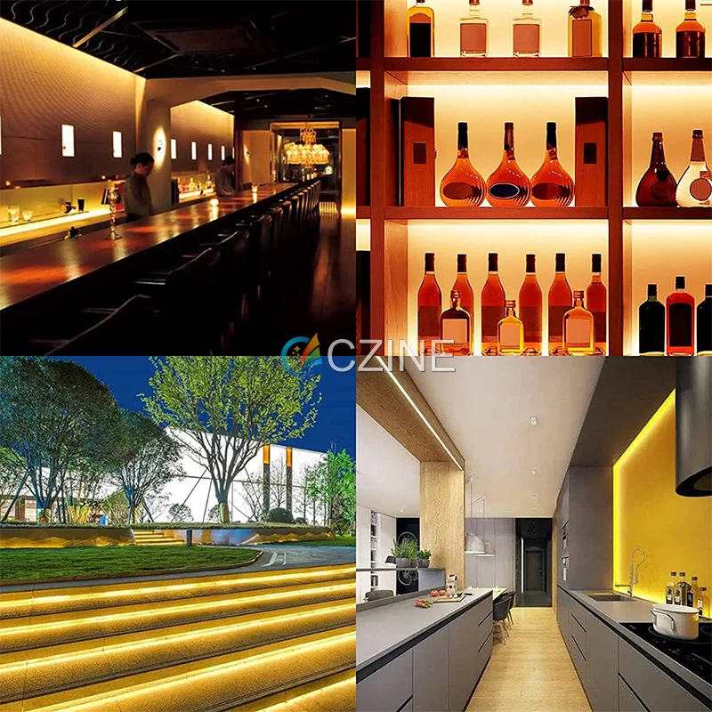 High Lumen CRI70 DC12V/24V 10W LED Strip Tape Light 120leds/m SMD 2835 Flexible Led Strip