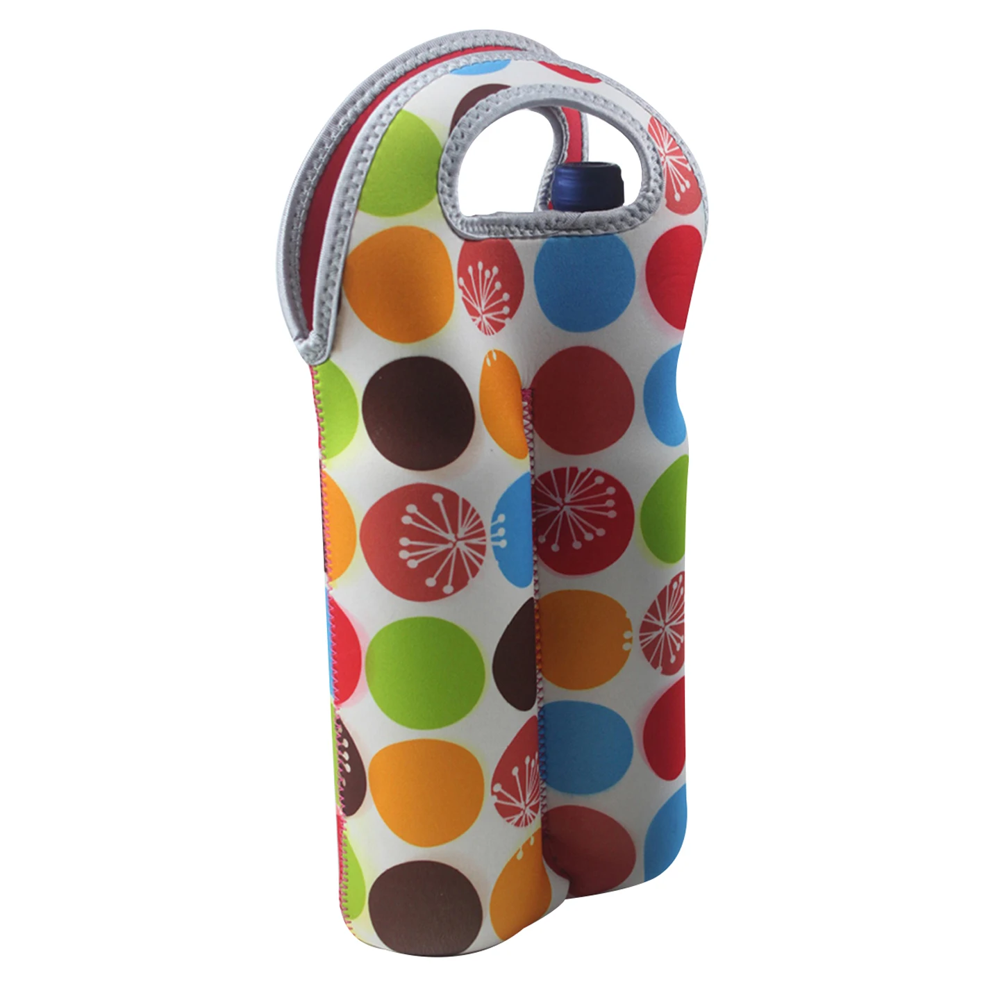 Customized 750ml neoprene bottle carrier bag wine bag beer cooler can holder cooler