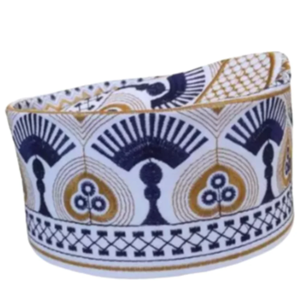 New Kufi Tartan Design Handmade Ramadan Embroidery Omani Quick Drying Islamic Arabian Turkey Men Muslim Prayer Topi