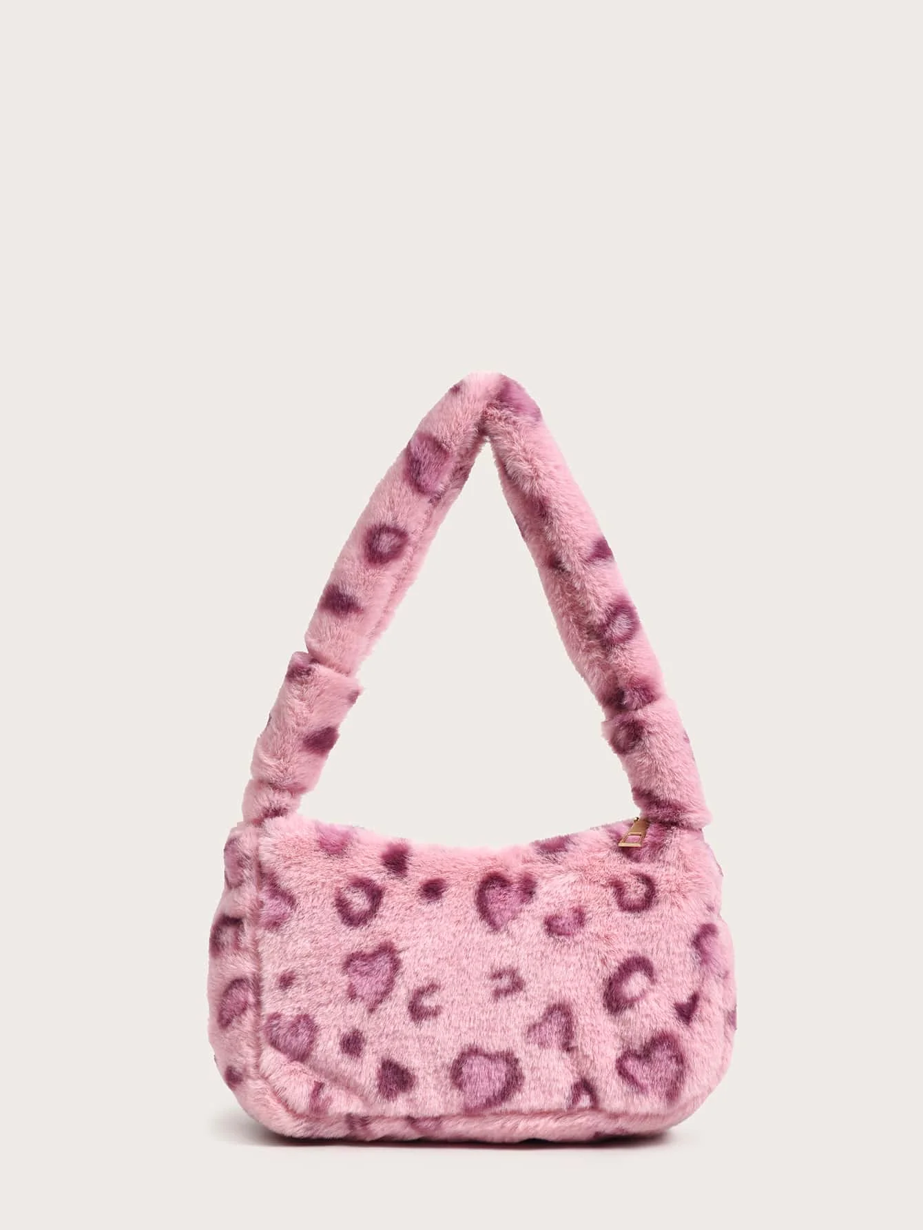 Fashion Pattern Soft Purses And Handbags Shoulder Plush Fluffy Tote Bag For Ladies