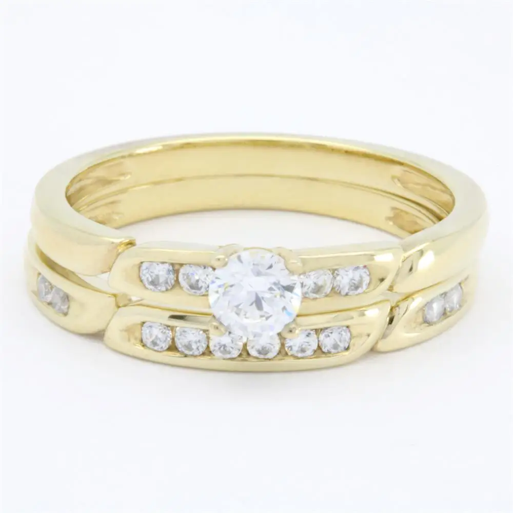 2023 Fine Jewelry Manufacturer 18K Pure Gold Luxury Engagement Yellow Gold Wedding rings for women