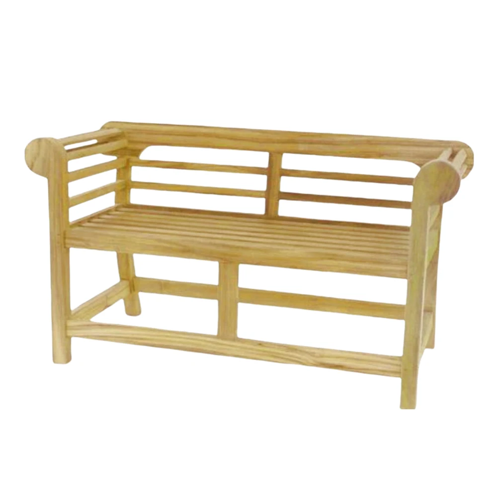 Marlboro Law Rear Long Bench 2 Seat Teak Minimalist Design Suitable to Beautify Your Home New Cheap Outdoor